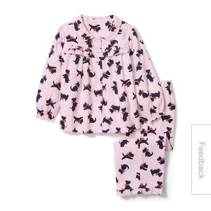 Janie and Jack dog print pajama set sleepwear